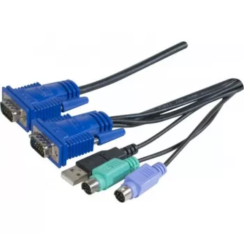 EXERTIS CONNECT Cable combo KVM USB, PS/2, 5,0 m (066305)