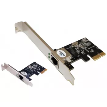 EXERTIS CONNECT Tarjeta de red PCI Express 1 Gigabit, perfil estándar y bajo 300555