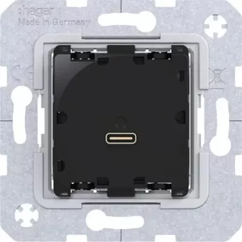 HAGER WAS4154 Módulo de carga USB-C Power Delivery 65W