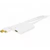 EXERTIS CONNECT Convertidor Mini DisplayPort 1.1 a HDMI con audio USB, conector DP + conector USB a conector hembra HDMI, Negro 127406