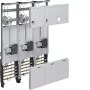 HAGER Armario de contadores completo 3 puntos universal Hessen 1050mm 3 campos ZL34C4N