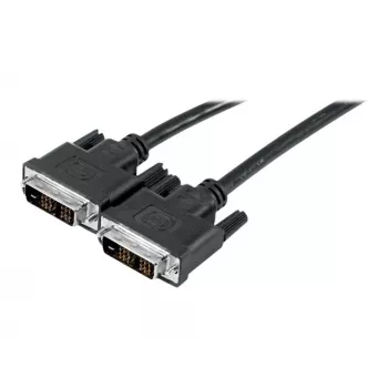 EXERTIS CONNECT Cable de monitor DVI-D Single Link, conector a conector, 18+1 pines, 1,0 m, Negro 127471