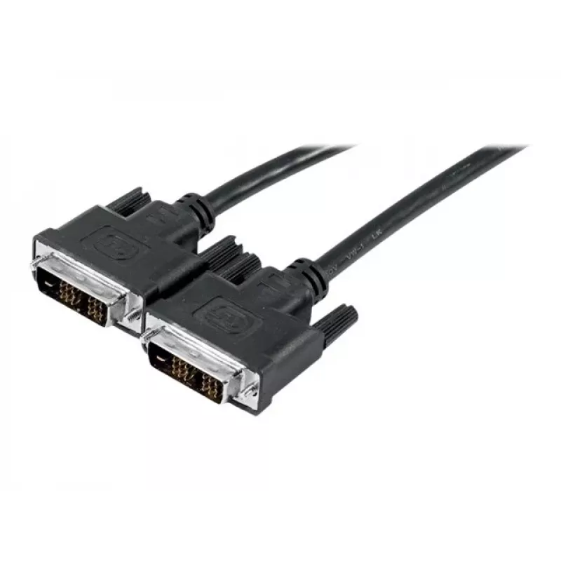 EXERTIS CONNECT Cable de monitor DVI-D Single Link, conector a conector, 18+1 pines, 1,0 m, Negro 127471