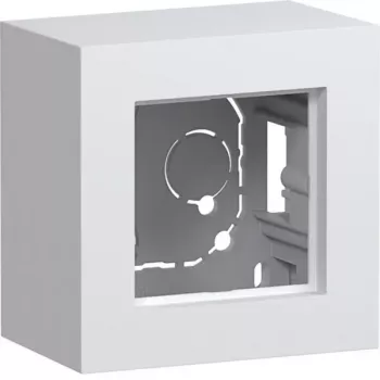HAGER WAD8110WM Caja de superficie, 1 elemento, versión alta, Blanco polar