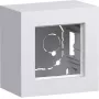HAGER WAD8110WM Caja de superficie, 1 elemento, versión alta, Blanco polar