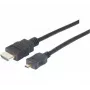 EXERTIS CONNECT cable Micro HDMI High Speed con Ethernet, dorado, HDMI Type-A a Micro HDMI Type-D, 1,0 m 128490
