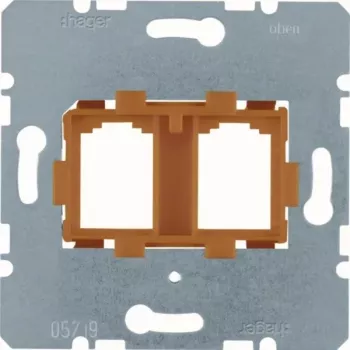 HAGER WDF4716P placa de soporte naranja montaje Modular Jack (WDF4716P)