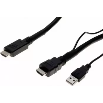 Exertis Connect cable HDMI High Speed con Ethernet, 4K 60Hz, amplificación activa, 10m, negro 128944