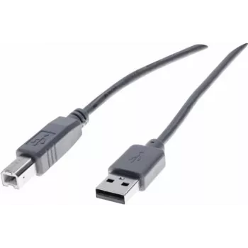Exertis Connect cable USB 2.0 conector Type-A macho a conector Type-B macho, 3 m, gris 532409