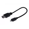 EXERTIS CONNECT cable adaptador Micro USB OTG, conector hembra USB-A a conector macho Micro-B, 0,15 m, negro 532416