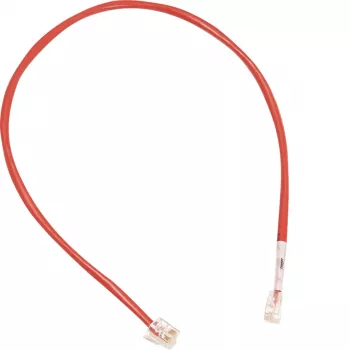 HAGER ZZ12LMN043 cable de red RJ12 a RJ12, rojo, 430 mm