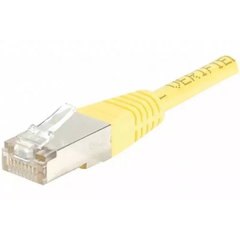 Exertis Connect 842301 Cable de conexión Cat.6 F/UTP, 3 m, Amarillo, Slim Bend Protection