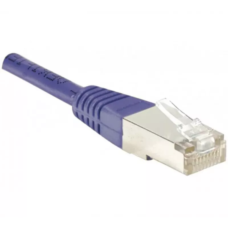EXERTIS CONNECT Cable de red Cat6 F/UTP, RJ45, violeta, 0,5 m 234160