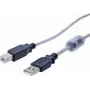 EXERTIS CONNECT Cable USB 2.0, conector macho USB-A a conector macho USB-B, 2,0 m, negro 532535