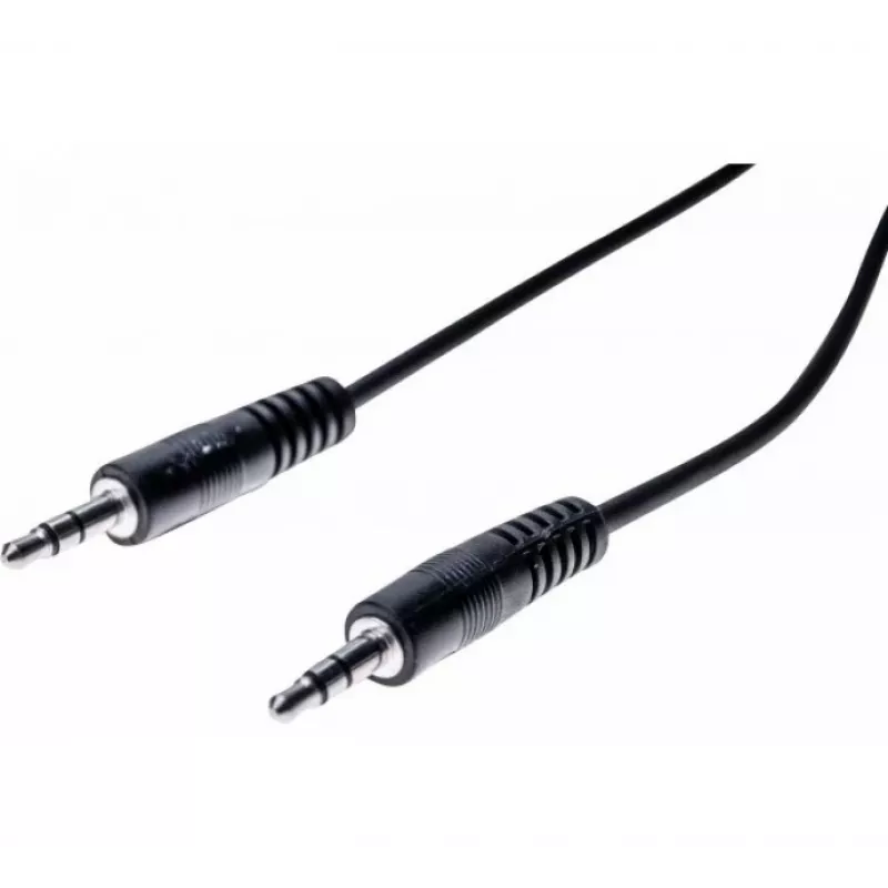 EXERTIS CONNECT Cable de audio estéreo 3,5 mm conector macho a conector macho, 5 m, negro 108567