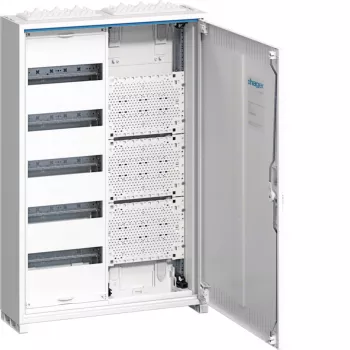 HAGER FWB52K1 Cuadro de distribución de superficie, 60 PLE, 5 filas, IP44, blanco