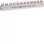 Hager KDN480A Peine colector de espiga 4 polos 80A 12 módulos