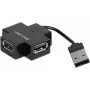 Exertis Connect 021111 Hub USB 2.0 - 4 puertos, negro
