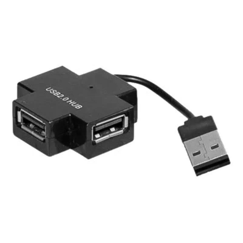 Exertis Connect 021111 Hub USB 2.0 - 4 puertos, negro