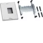 Hager UK21LH0 Módulo portadispositivos, 1 ME, blanco puro