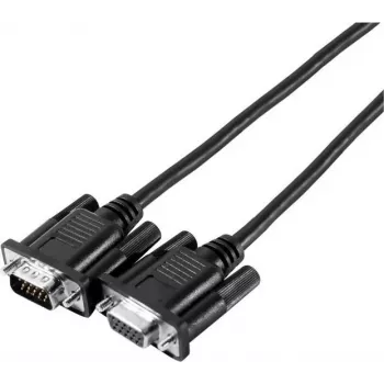 EXERTIS CONNECT Cable de monitor SVGA Eco, conector macho HD D-Sub de 15 pines a conector hembra, 3,0 m, negro - Cable de monitor económico para aplicaciones estándar (117810)
