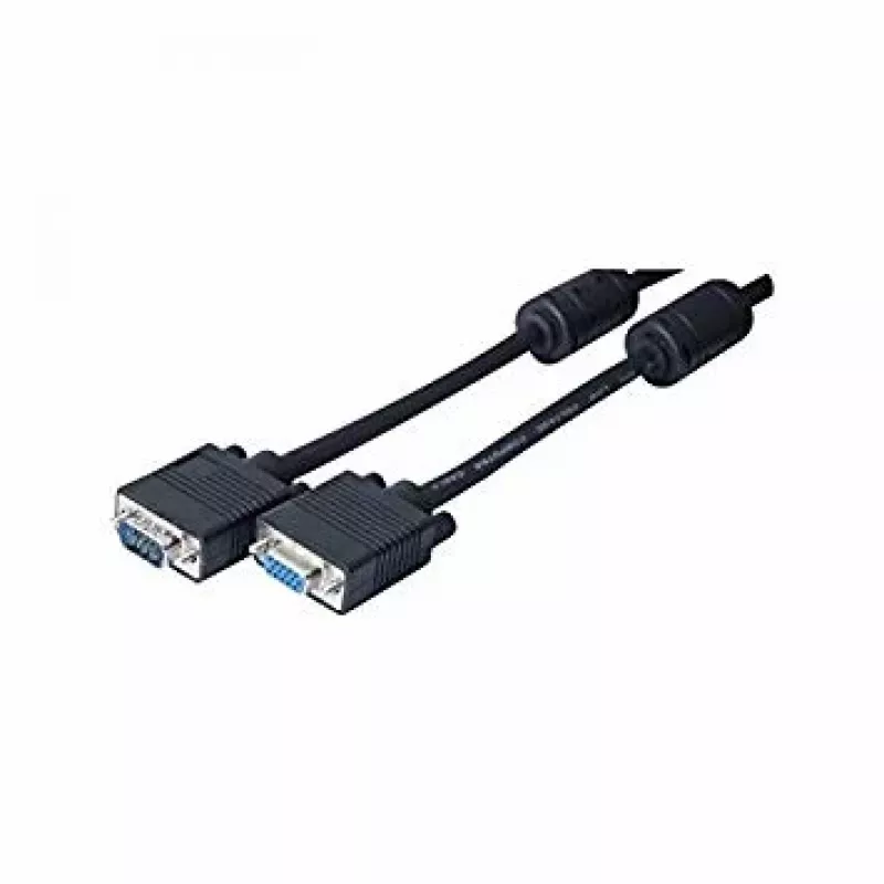 EXERTIS CONNECT Cable de monitor SVGA, conector macho HD D-Sub de 15 pines a conector hembra, 2,0 m, negro 119800