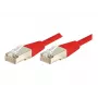 EXERTIS CONNECT Cable de red Cat.6 F/UTP, rojo, 7,0 m, Slim Snagless 243570
