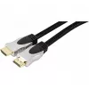 EXERTIS CONNECT Cable HDMI de alta velocidad con Ethernet, dorado, trenzado, 1,5 m, negro 127899