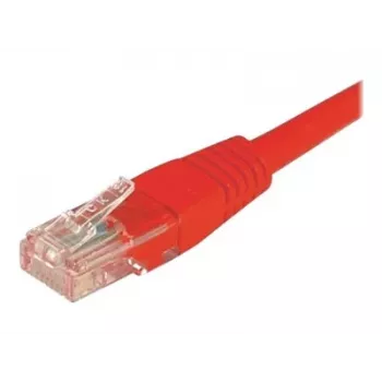 EXERTIS CONNECT Cable de red Cat.6 U/UTP, rojo, 3,0 m, RJ45, protección de lengüeta 243730