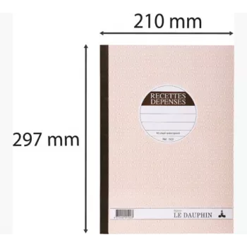 Le Dauphin Bloc de ingresos-gastos, 297 x 210 mm, dupli (1502D) - 1 bloc