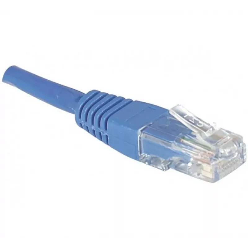 EXERTIS CONNECT Cable de red CAT.6 U/UTP, 1,5 m, azul, RJ45, protección de lengüeta 246740