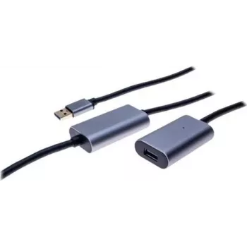EXERTIS CONNECT Cable alargador USB 3.0 activo 10 m, conector macho USB-A a conector hembra USB-A, 5 Gbit/s, negro 149264