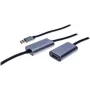 EXERTIS CONNECT Cable alargador USB 3.0 activo 10 m, conector macho USB-A a conector hembra USB-A, 5 Gbit/s, negro 149264