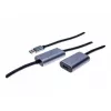 EXERTIS CONNECT Cable alargador USB 3.0 activo 10 m, conector macho USB-A a conector hembra USB-A, 5 Gbit/s, negro 149264