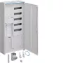 Hager ZB32SEQ15A Caja completa de contador y distribución, 1 campo de contador eHZ, campo de distribución de 5 filas, APZ integrada, montaje en superficie/empotrado, acero, blanco