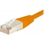 EXERTIS CONNECT Cable de red CAT.6 F/UTP, naranja, 0,5 m, Slim Snagless 234100