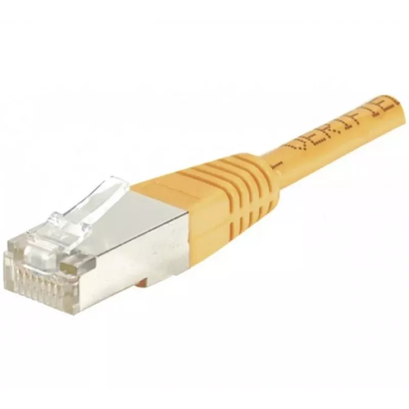 EXERTIS CONNECT Cable de red CAT.6 F/UTP, naranja, 0,5 m, Slim Snagless 234100
