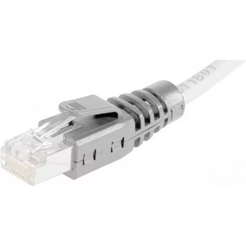EXERTIS CONNECT Funda protectora antiacodamiento RJ45, gris, pack de 10 253011