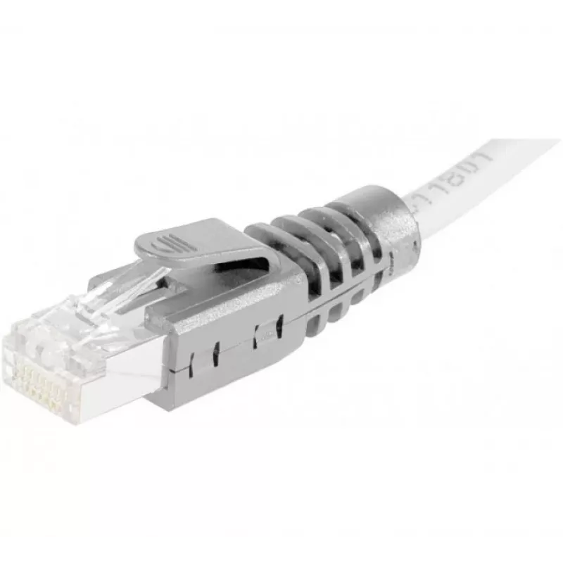 EXERTIS CONNECT Funda protectora antiacodamiento RJ45, gris, pack de 10 253011