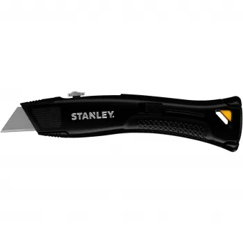 STANLEY FMHT10504-0 Cuchillo de bolsillo de alta resistencia con hoja retráctil, negro, 3 hojas