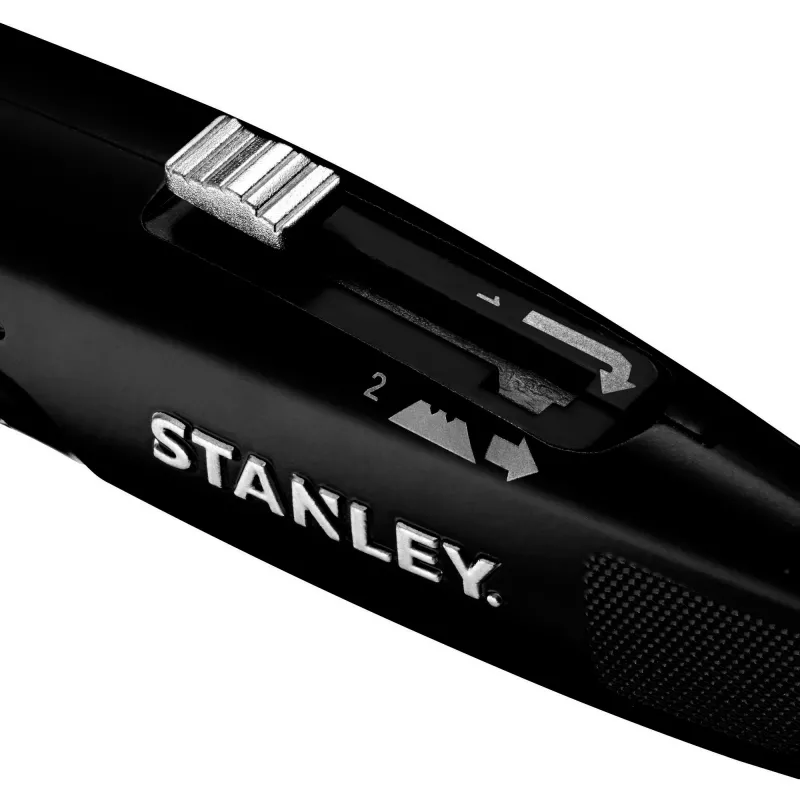 STANLEY FMHT10504-0 Cuchillo de bolsillo de alta resistencia con hoja retráctil, negro, 3 hojas