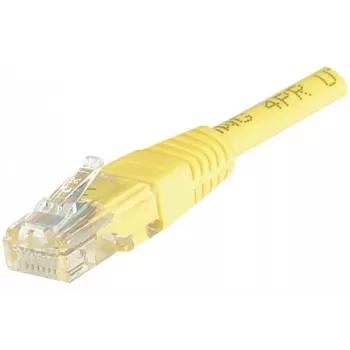 EXERTIS CONNECT Cable de red Cat6 U/UTP, RJ45, amarillo, 1,5 m, Snagless EXC245740