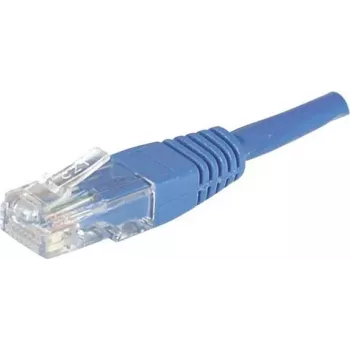 EXERTIS CONNECT Cable de red Cat.6 U/UTP, RJ45, azul, 1,0 m, protección de lengüeta 246710