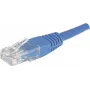EXERTIS CONNECT Cable de red CAT.6 U/UTP de cobre sin blindaje, azul, 15,0 m, RJ45 con protección de lengüeta 246761
