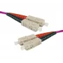 Cable de parcheo de fibra óptica Exertis Connect OM4, SC dúplex a SC dúplex, UPC, 20 m, 50/125 µm, HD, 2 mm 392818