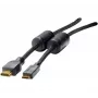 Cable mini-HDMI EXERTIS CONNECT, HDMI alta velocidad, dorado, conector macho HDMI Type-A a conector macho mini-HDMI Type-C, 3,0 m 128280
