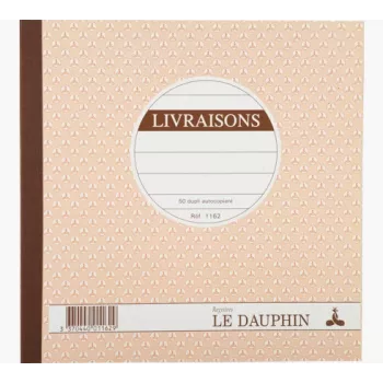 Libro de albaranes Le Dauphin, 210 x 210 mm, duplicado (1162D) - 1 libro
