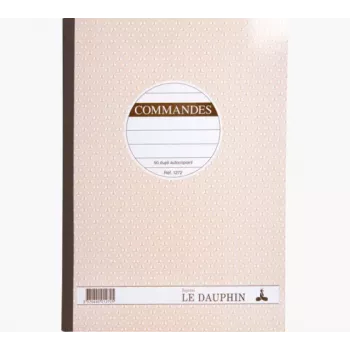 Formularios de pedido autocopiativos LE DAUPHIN Manifold Commandes A4, 2 copias, autocopiativos, 297 x 210 mm, 50 juegos por bloc 1272D