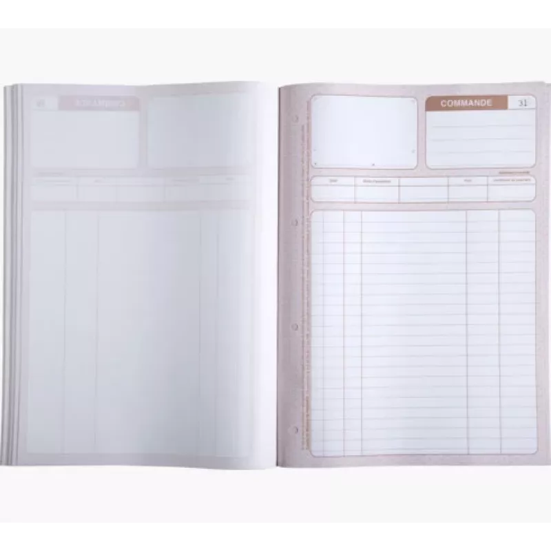 Formularios de pedido autocopiativos LE DAUPHIN Manifold Commandes A4, 2 copias, autocopiativos, 297 x 210 mm, 50 juegos por bloc 1272D