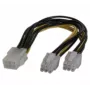 Cable adaptador de alimentación PCI Express EXERTIS CONNECT 6 pines a 2x 6 pines (146694)